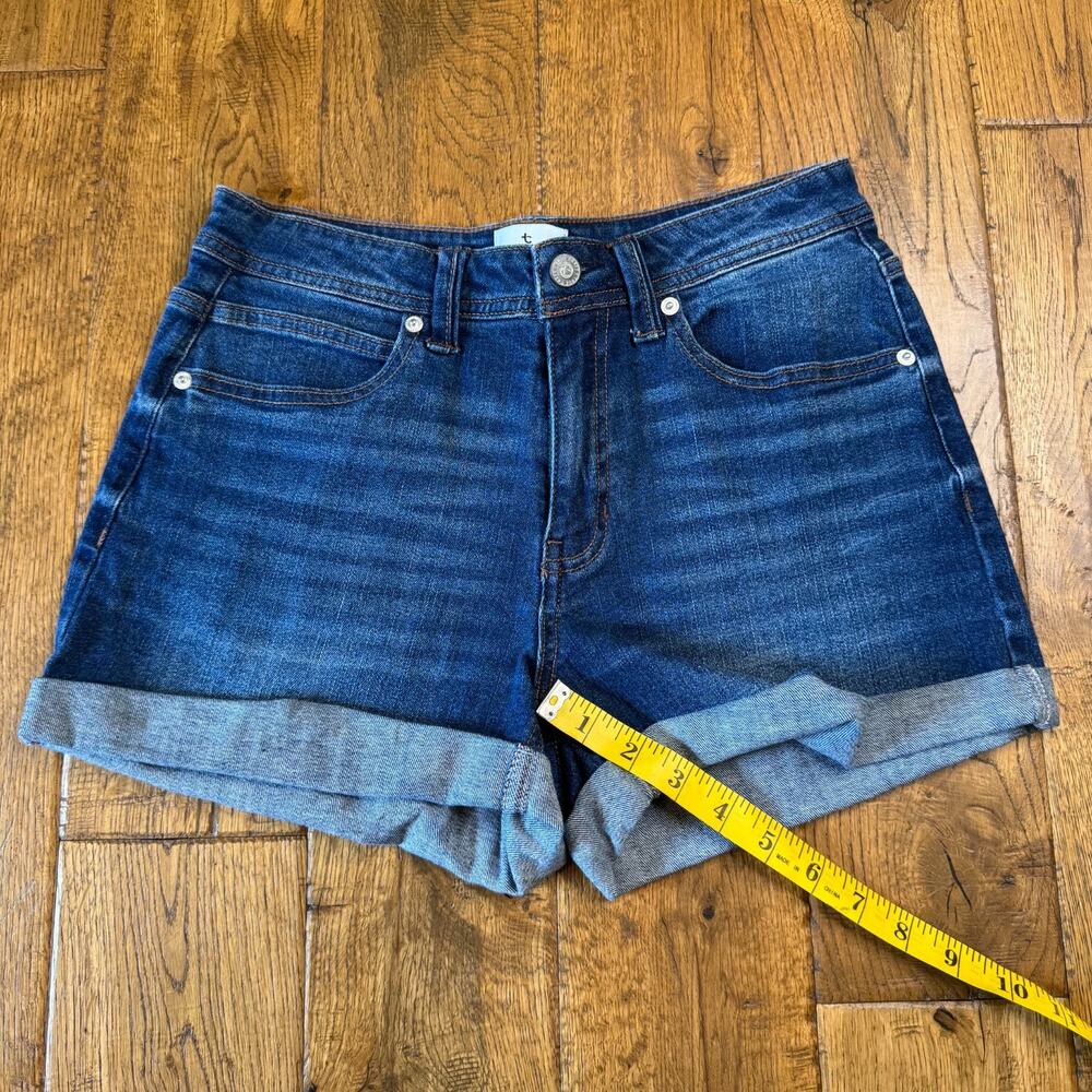 Lot of 2 Shorts True Craft Mid-Rise Shorty Stretch Denim Cuffed Women’s Sz 6 - Picture 5 of 9